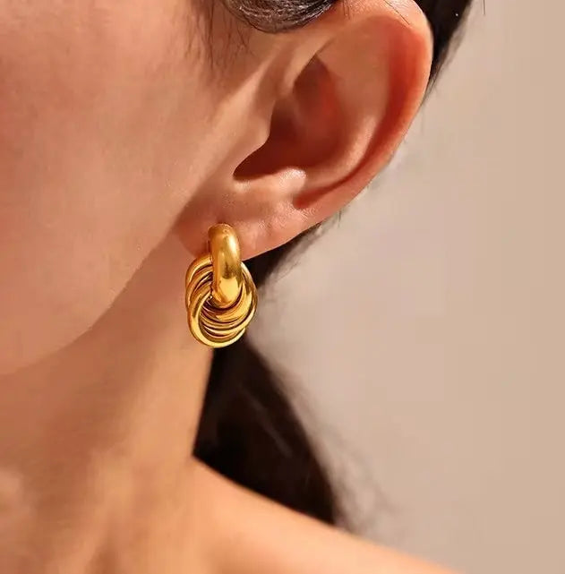Statement Interlocking Earrings dÉsirer dÉsirer