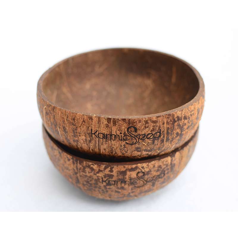 Handmade Coconut Bowls (Set of 4) DC-Karmic Seed dÉsirer