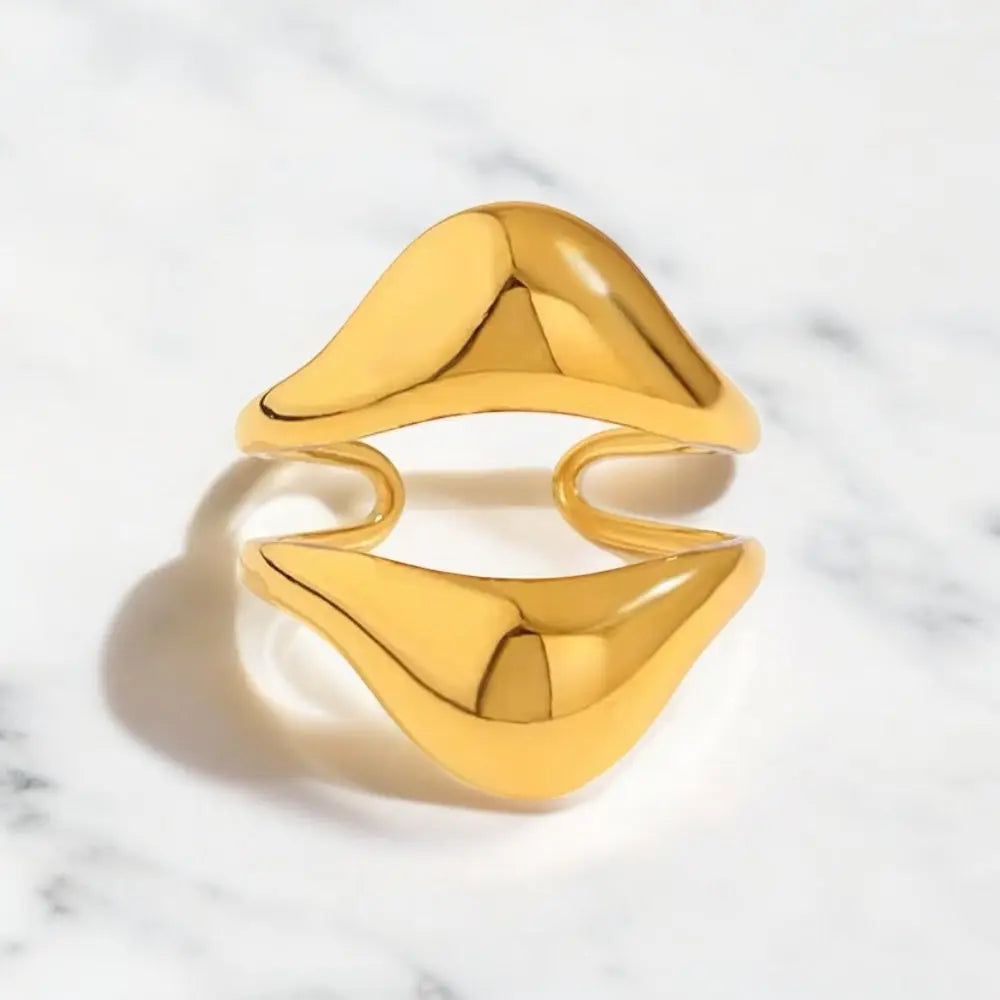 Gold Adjustable Stone Ring dÉsirer dÉsirer