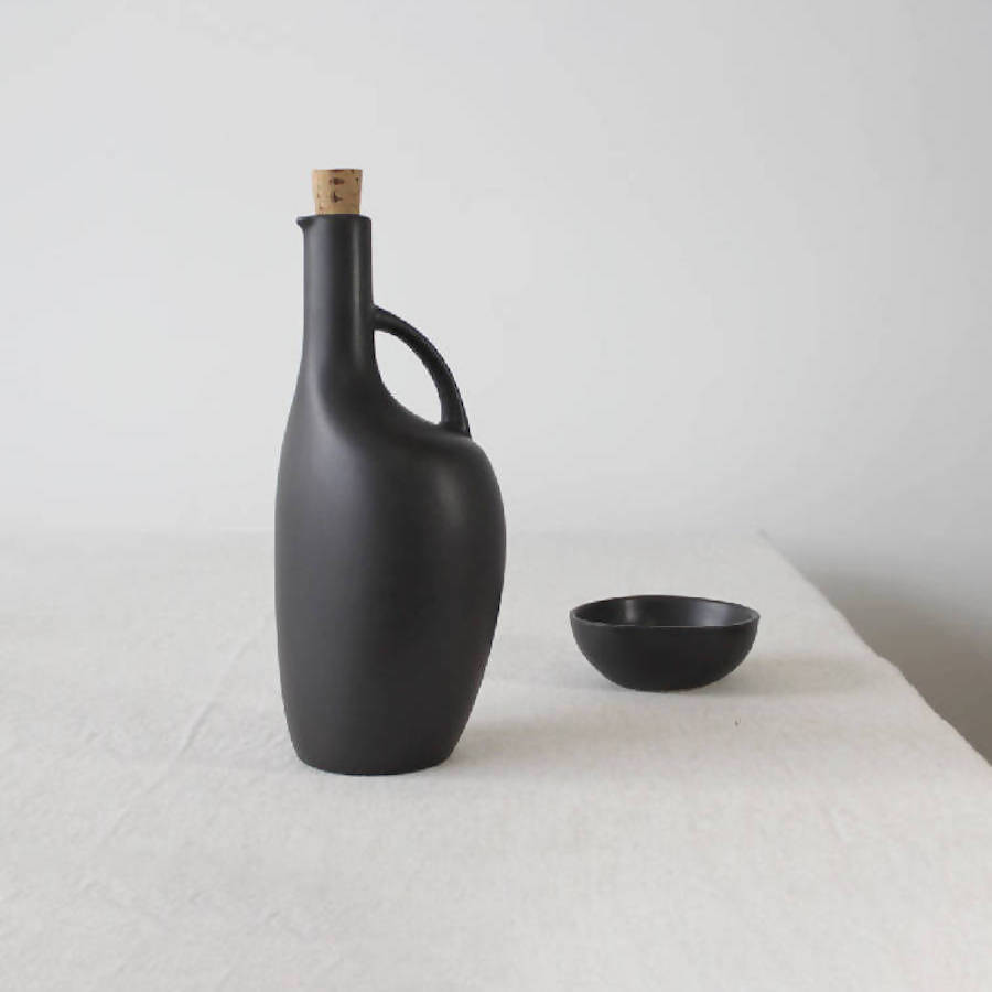 Stoneware Olive Oil Bottle | Canard 34oz DC-Powered by People dÉsirer
