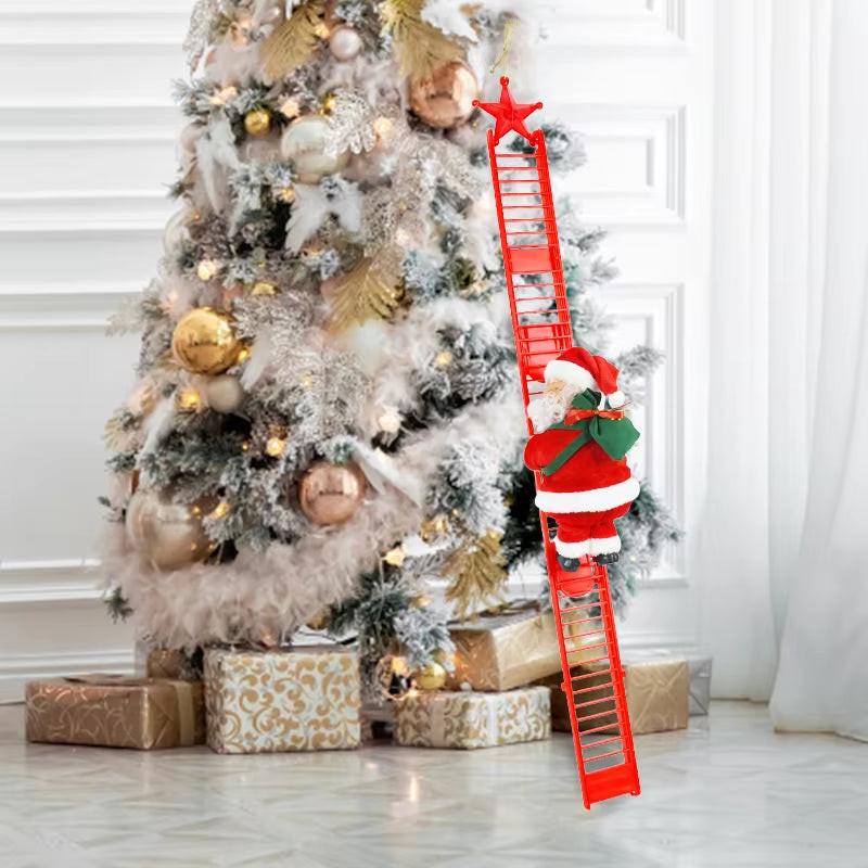 Animated Climbing Santa – Musical Rope Ladder Christmas Decoration Maester Magic dÉsirer