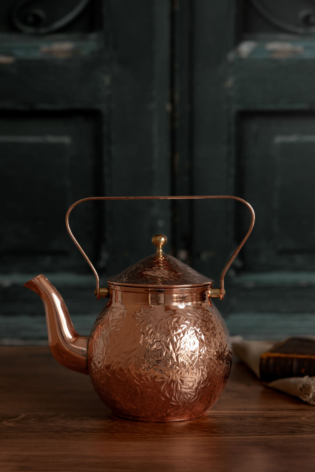 CMK Vintage Inspired Copper Hand Hammered Teapot DC-Powered by People dÉsirer