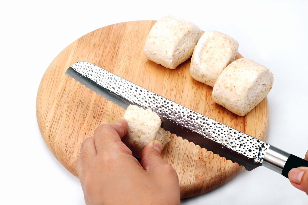 Embossed Hammered Blades 3 Piece Knife Set DC-SiliSlick® dÉsirer