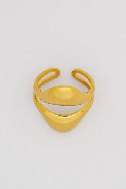 Gold Adjustable Stone Ring dÉsirer dÉsirer