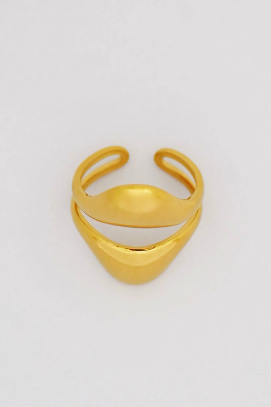 Gold Adjustable Stone Ring dÉsirer dÉsirer
