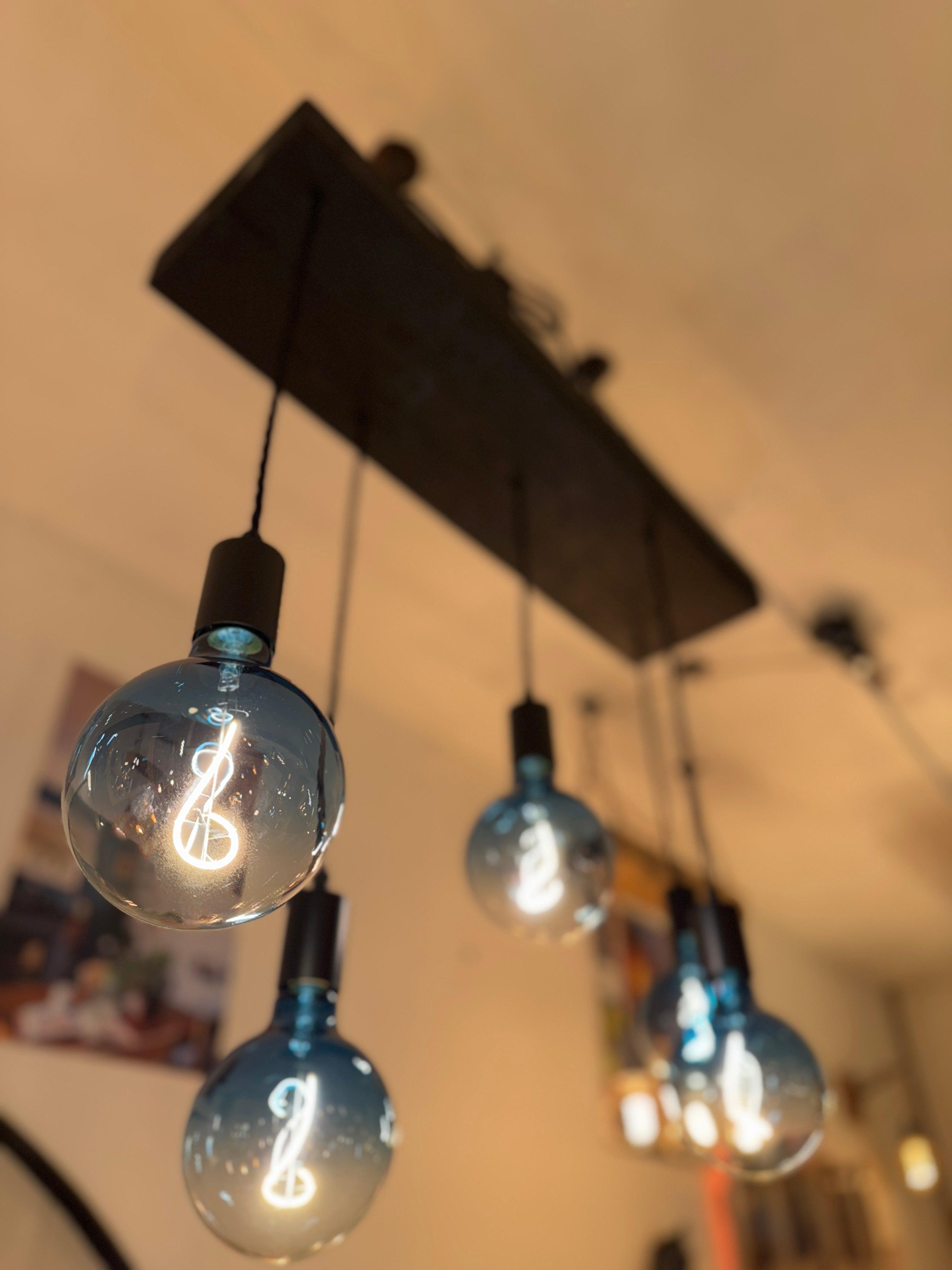 Matt Black Canopy Wooden Beam Chandelier MooBoo Home dÉsirer