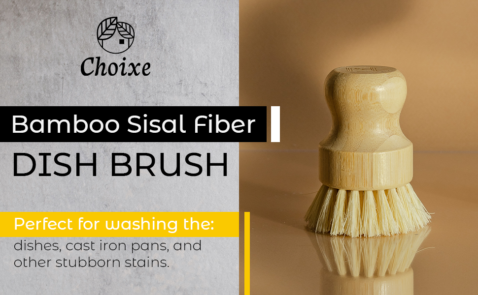 Bamboo Sisal Fiber Dish Brush DC-Choixe dÉsirer
