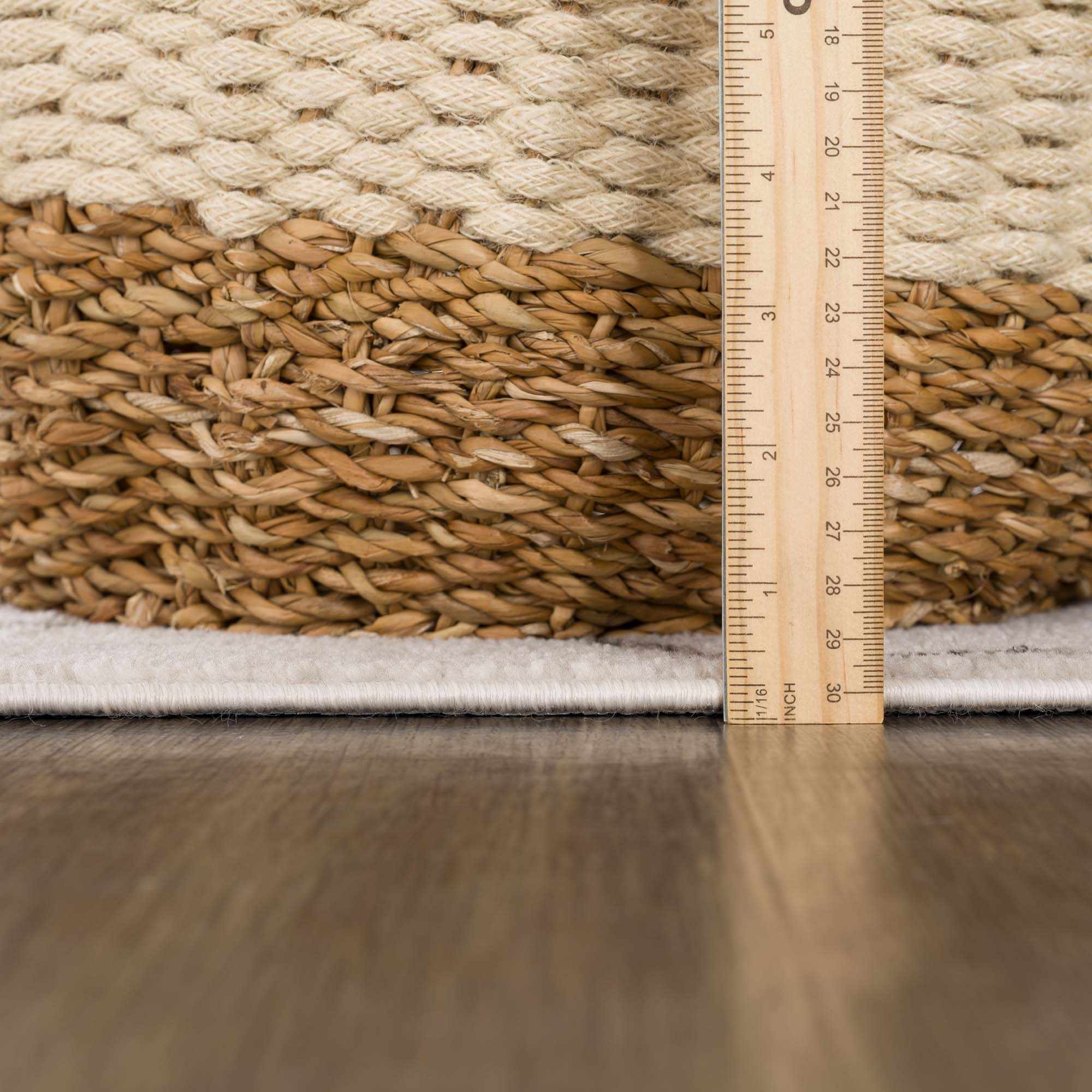 Azzan Cream & Charcoal Area Rug DC-Hauteloom dÉsirer