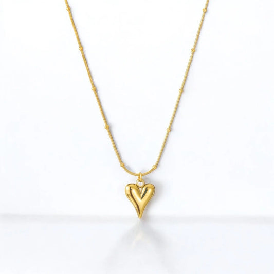 Gold Heart Pendant – Elegant Necklace dÉsirer dÉsirer