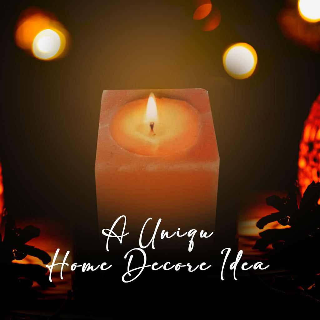 Himalayan Pink Salt Tea Light Holder by Pride of India – Salt Candle Holder – Room Décor Item – Great for Creating an Ambiance – Ideal for Home & Spa Uses – Natural Shape DC-Pride India Brands dÉsirer