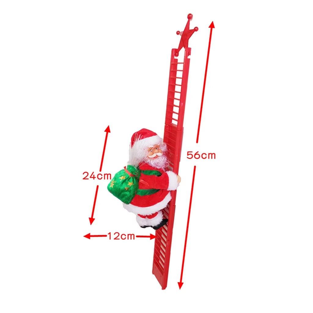 Animated Climbing Santa – Musical Rope Ladder Christmas Decoration Maester Magic dÉsirer