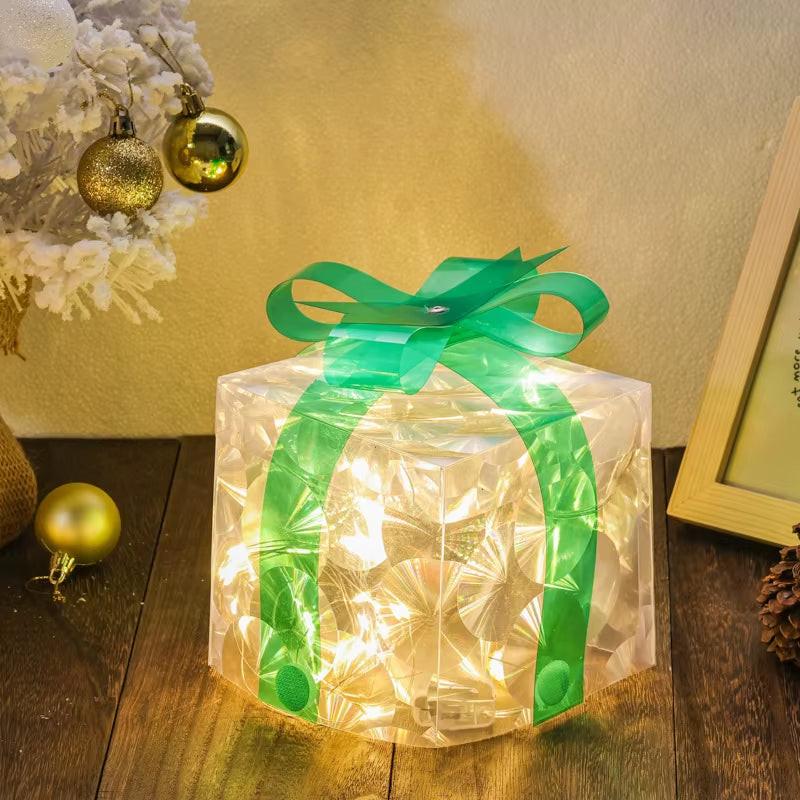 Illuminated Christmas Gift Box – 100 LED Snowflake Décor Accent Maester Magic dÉsirer