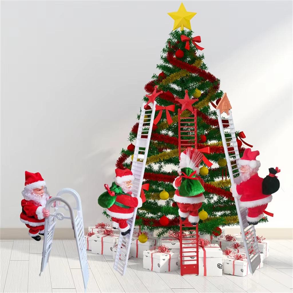 Animated Climbing Santa – Musical Rope Ladder Christmas Decoration Maester Magic dÉsirer