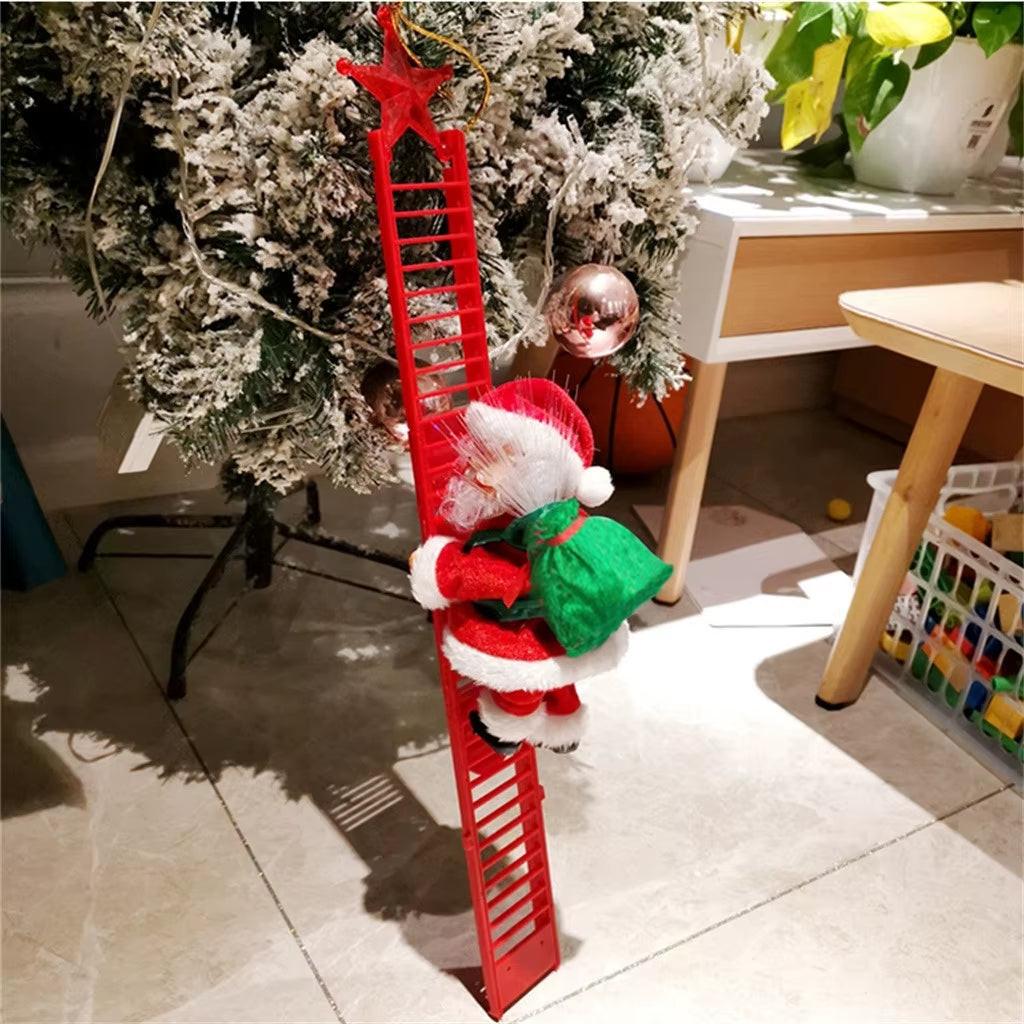 Animated Climbing Santa – Musical Rope Ladder Christmas Decoration Maester Magic dÉsirer
