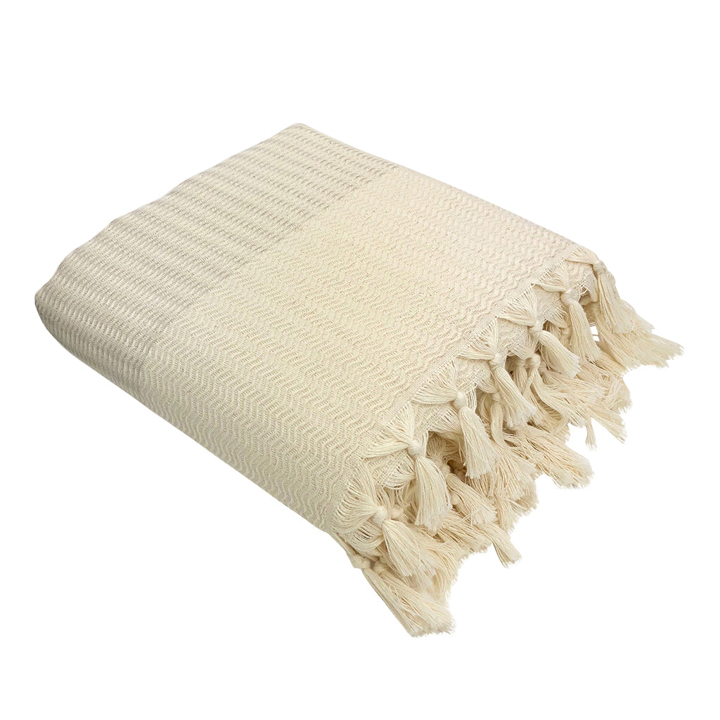 Plush Wavy Turkish Throw DC-SLATE + SALT dÉsirer
