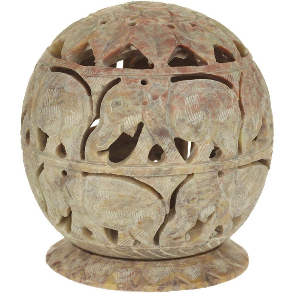 Hand Carved tea light Candle holder DC-OMSutra dÉsirer