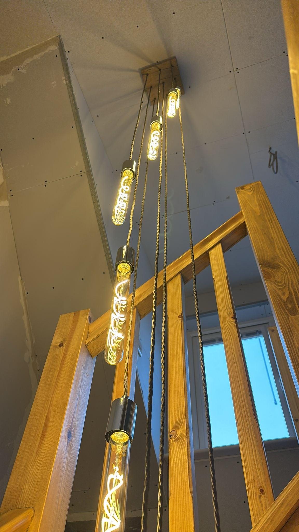 Cascade Chandelier Square 9 bulbs MooBoo Home dÉsirer