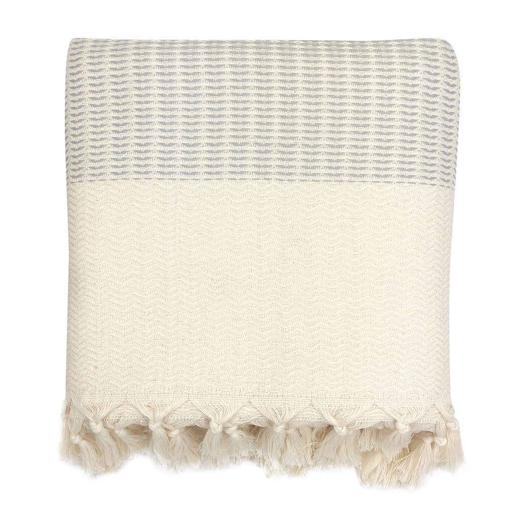 Plush Wavy Turkish Throw DC-SLATE + SALT dÉsirer