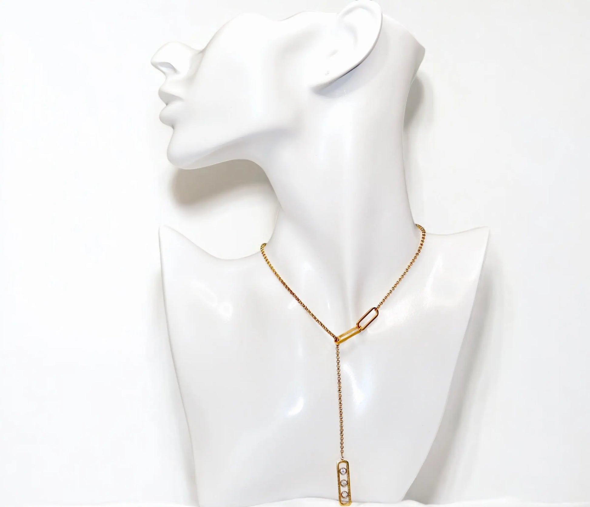 Gold Sliding Tassel Pendant Necklace dÉsirer dÉsirer