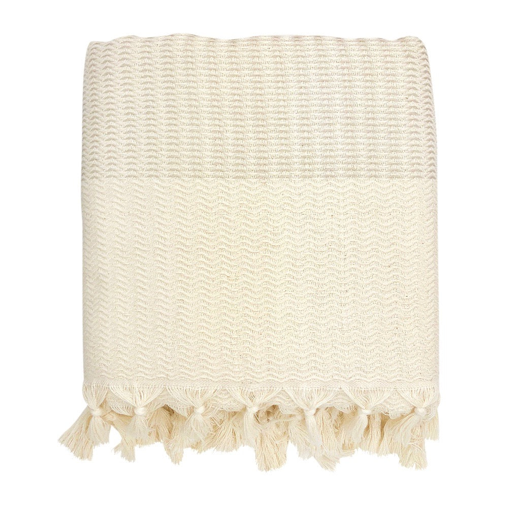 Plush Wavy Turkish Throw DC-SLATE + SALT dÉsirer